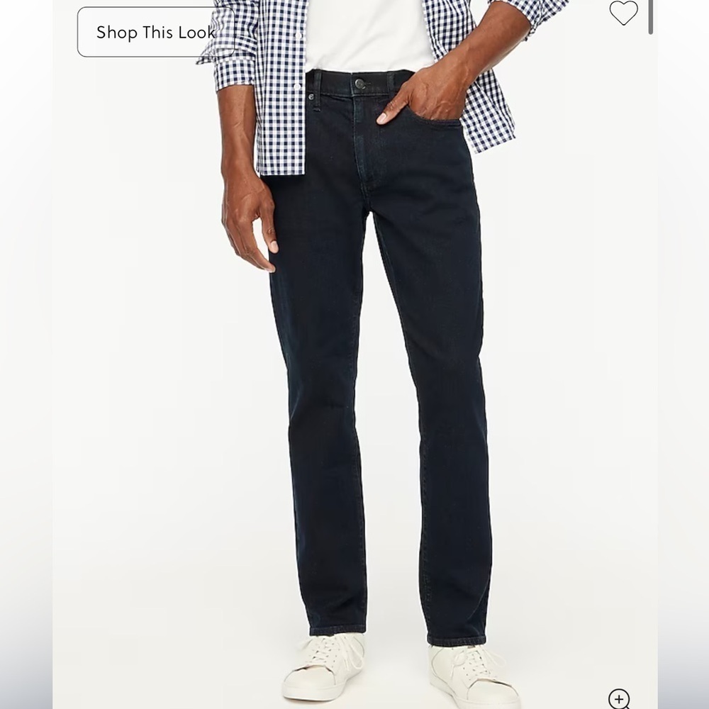 J crew dark harbor Straight-fit jean in signature flex 32 34